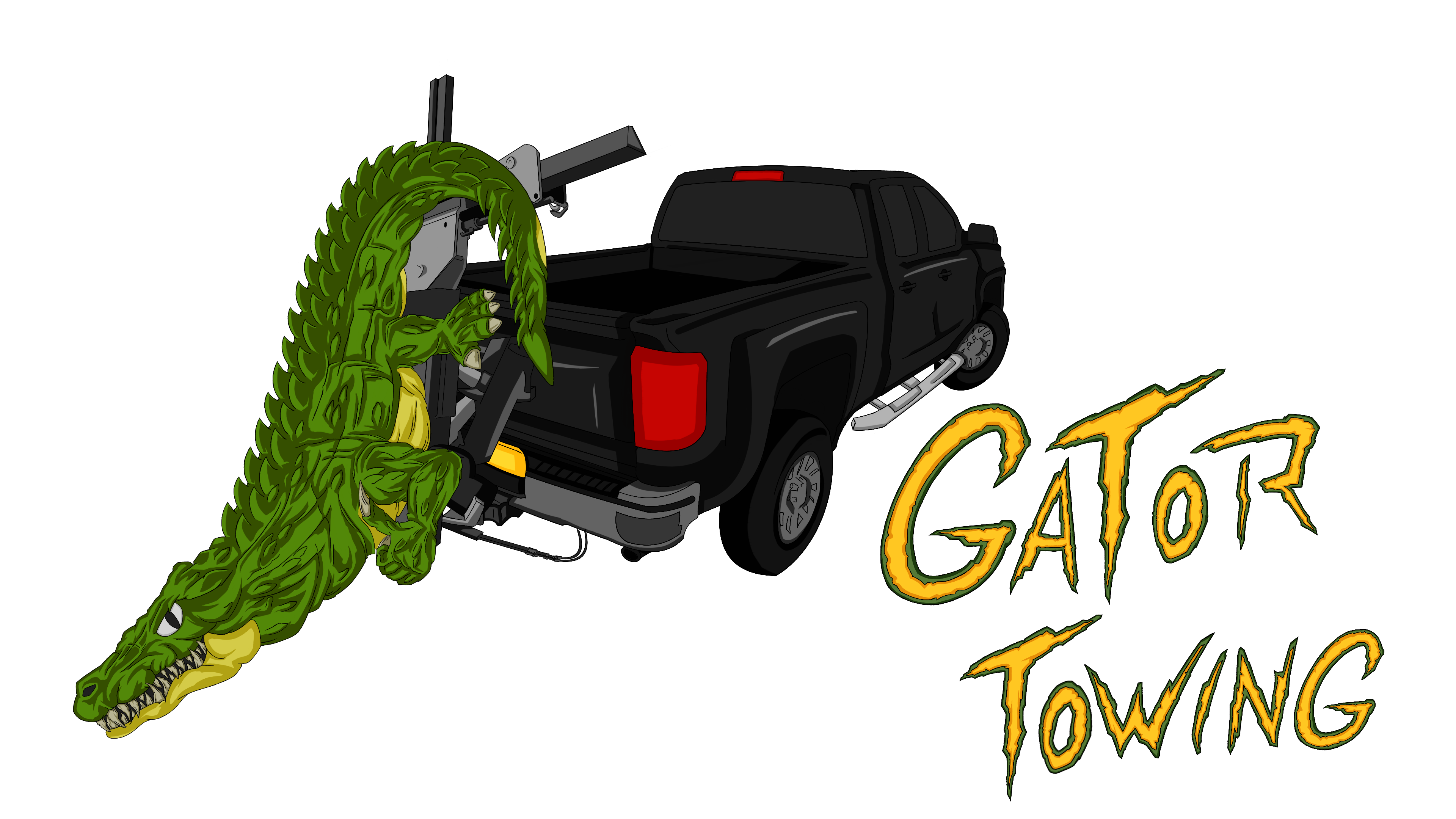 Gator Towing - Logo & Mascot